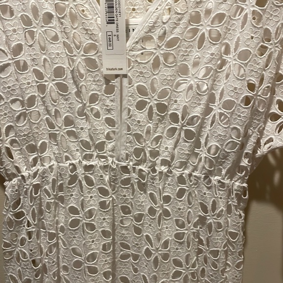 COPY - TRINA TURK White Golden Gate Dress Size Small, NWT - Picture 5 of 11